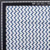 Indian Hand Block Printed ZIg Zag Cotton Fabric