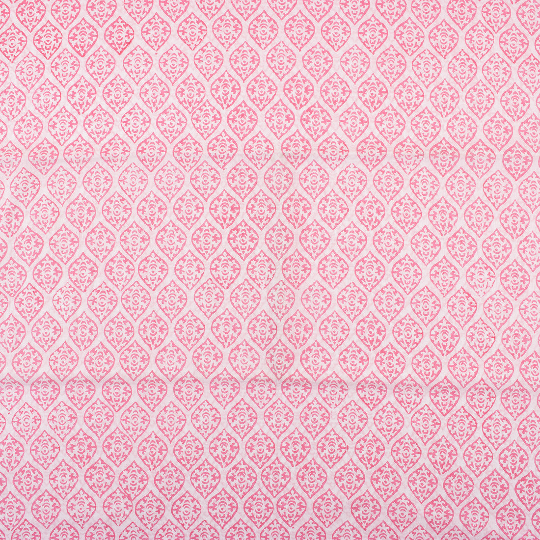 Trendy Leaf Hand Block Printed Cotton Fabric