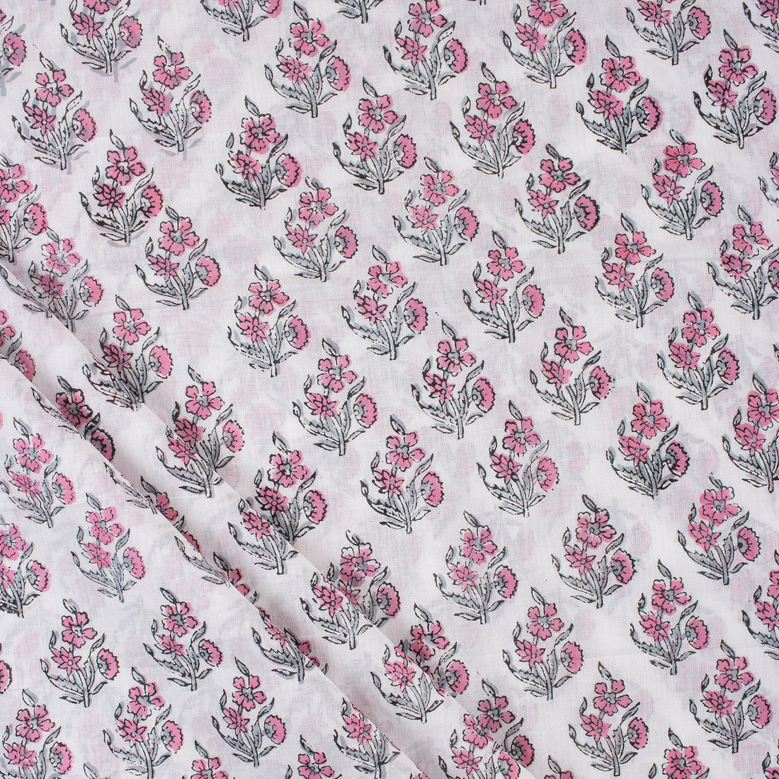 Booti Hand Block Printed Fabric by Yard Online