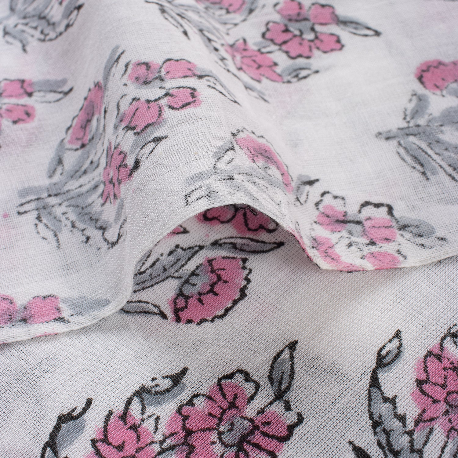 Booti Hand Block Printed Fabric by Yard Online