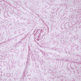 Pink Block Print Fabric Cotton Running Cloth