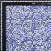Blue Light Weighted Floral Organic Cotton Fabric for Dress