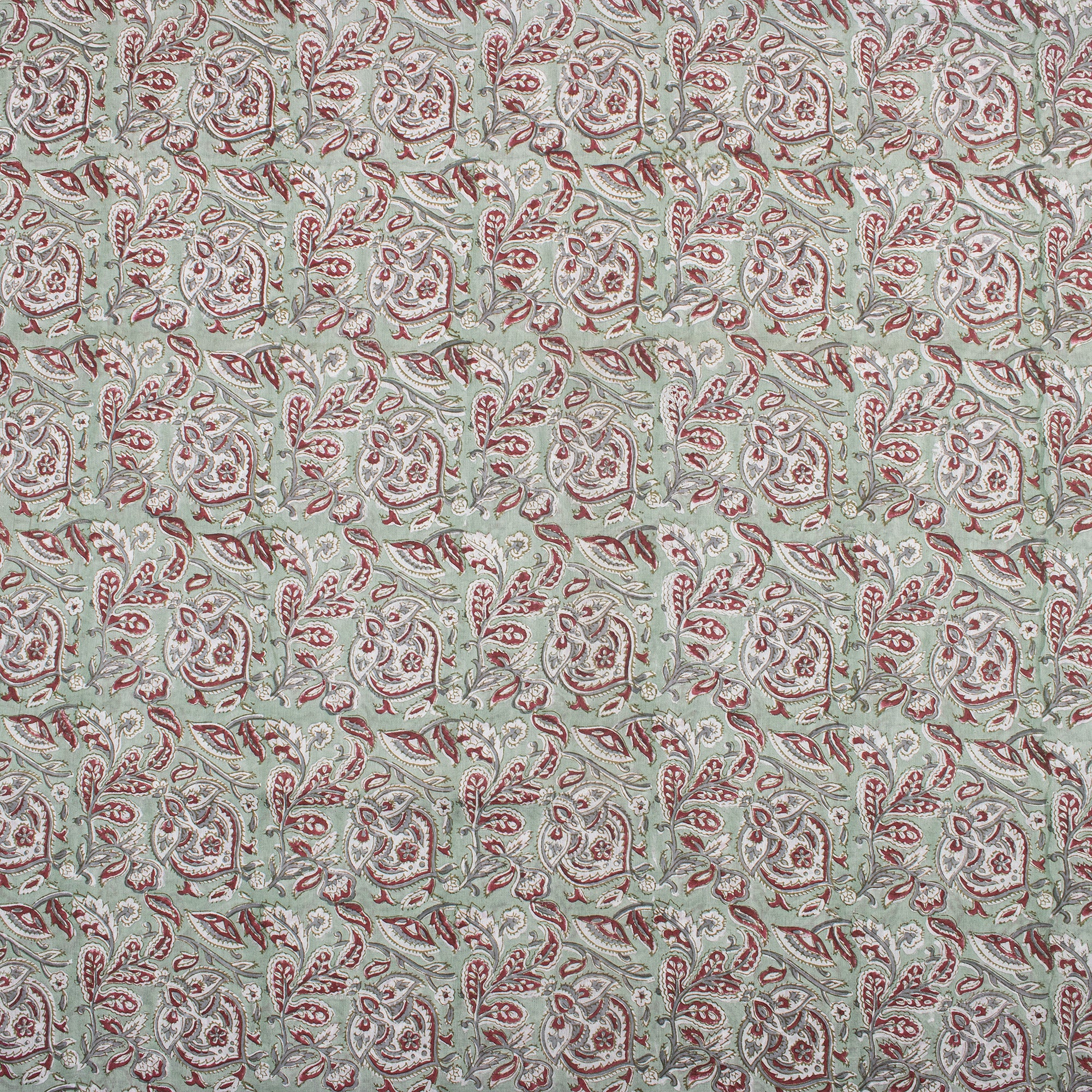 Premium Quality Floral Hand Block Printed Dress Making Fabric