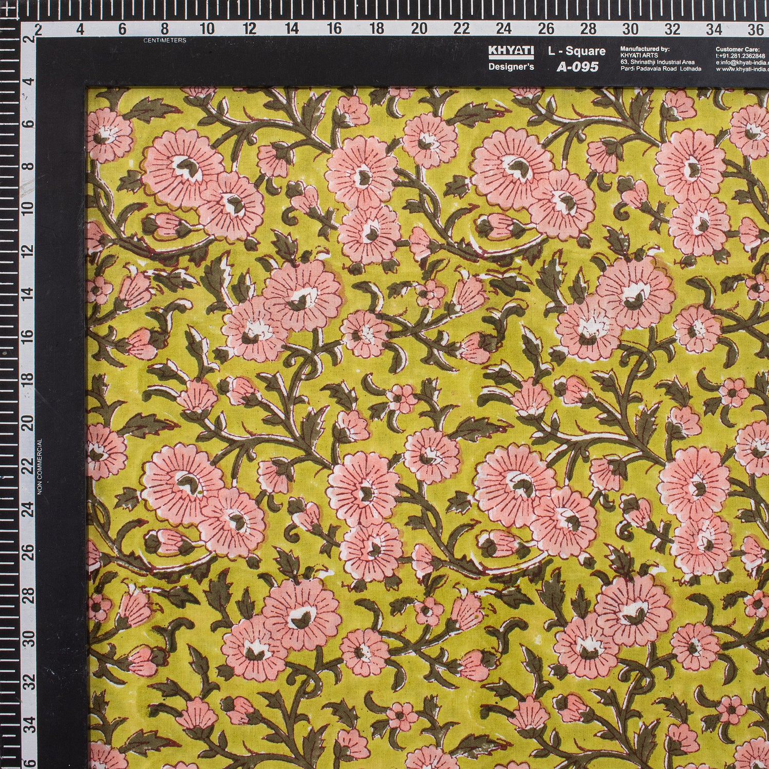 Attractive Floral Hand Block Printed Fabric for Women