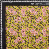 Attractive Floral Hand Block Printed Fabric for Women