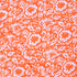 New Floral Printed Handmade Orange Fabric