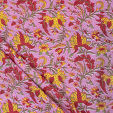 Indian Dress Making Floral Hand Block Printed Fabric