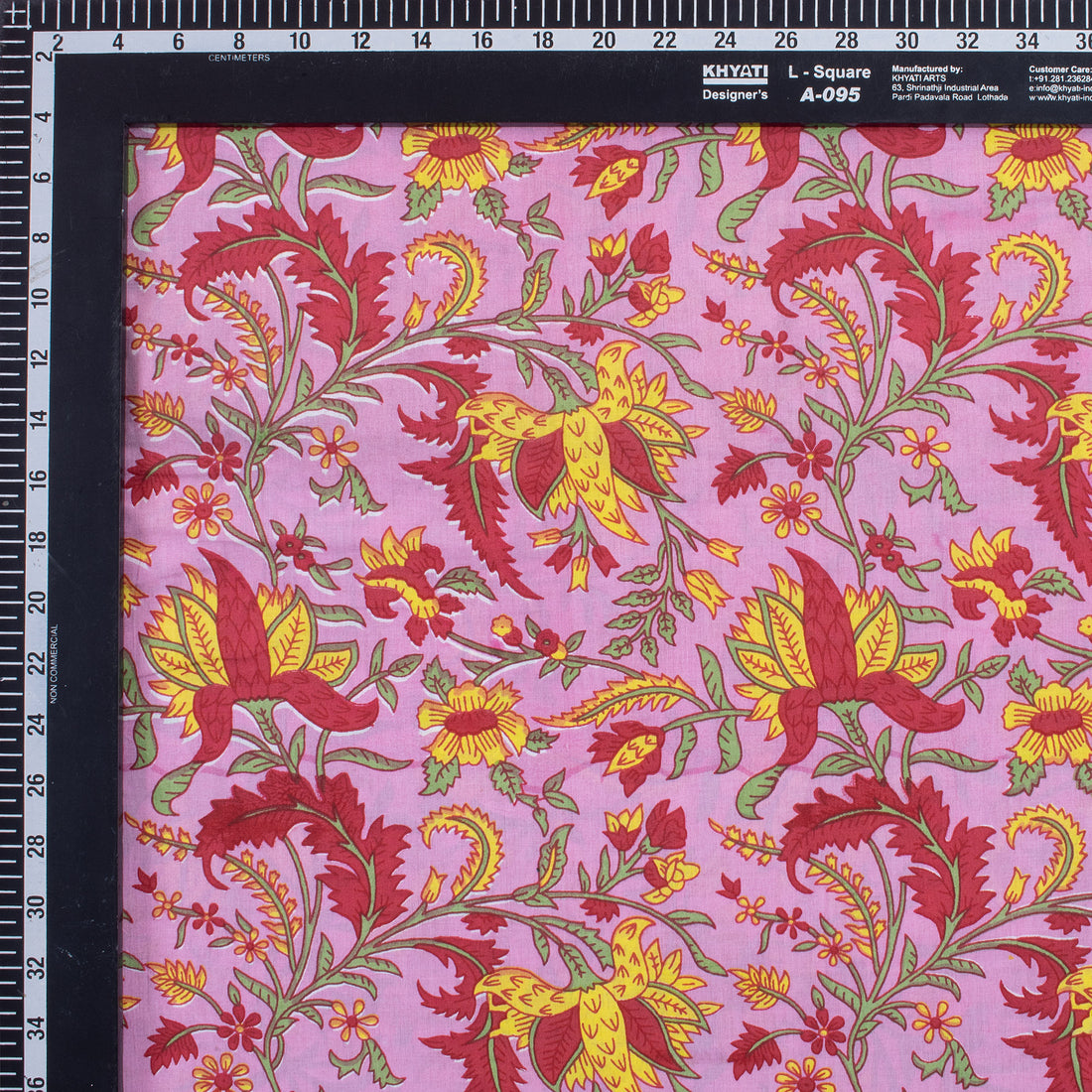 Indian Dress Making Floral Hand Block Printed Fabric