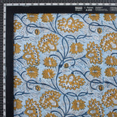 Organic Cotton Floral Jaal Hand Block Printed Fabric