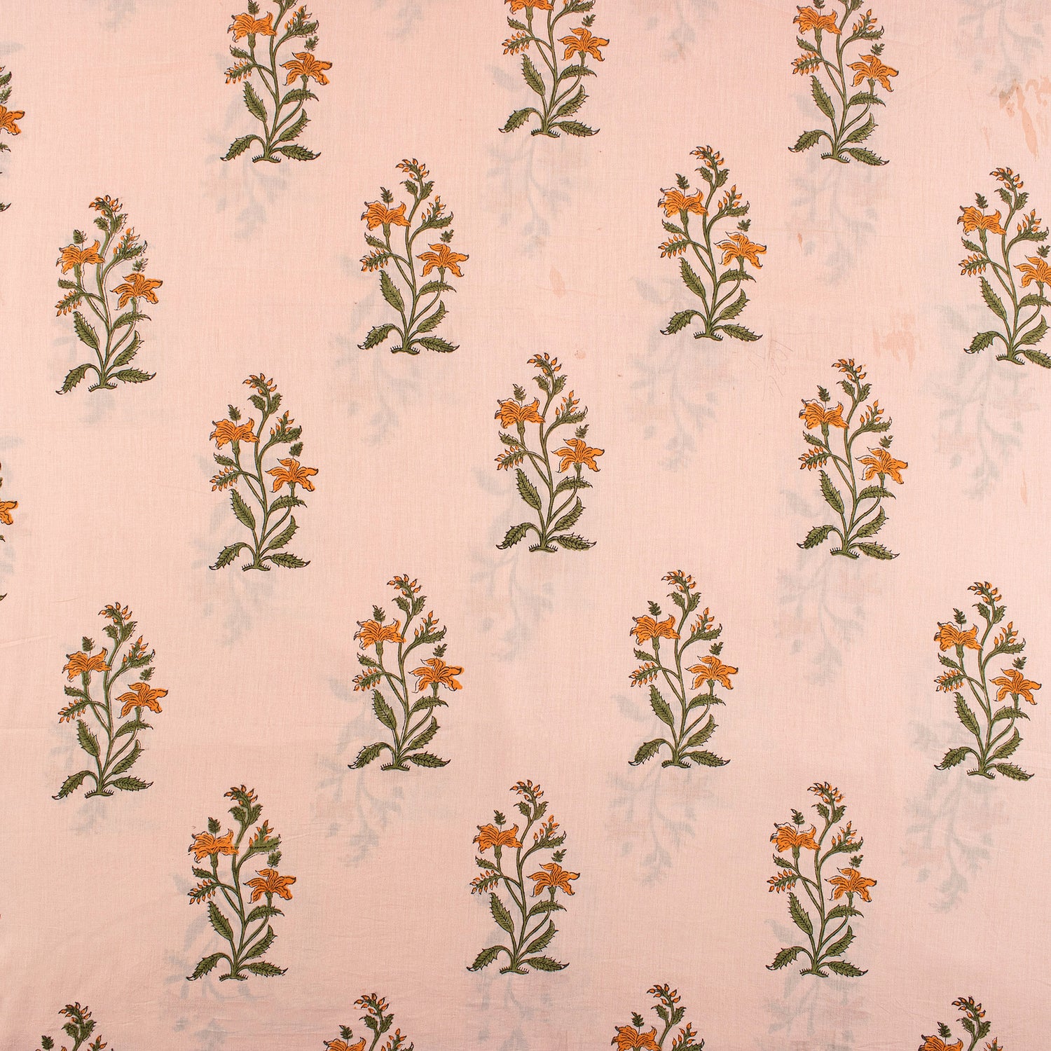 Pure Cotton Hand Block boota Printed Indian Fabric