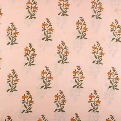 Pure Cotton Hand Block boota Printed Indian Fabric