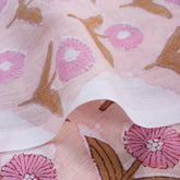 Light Weighted Floral Hand Block Printed Fabric