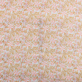 Trendy Hand Block Printed Pink Floral Cotton Fabric