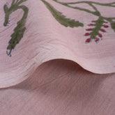 Best Hand Block Printed Red Floral Fabric for Dress