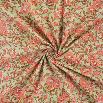 Stylish Handmade Floral Cotton Fabric in India