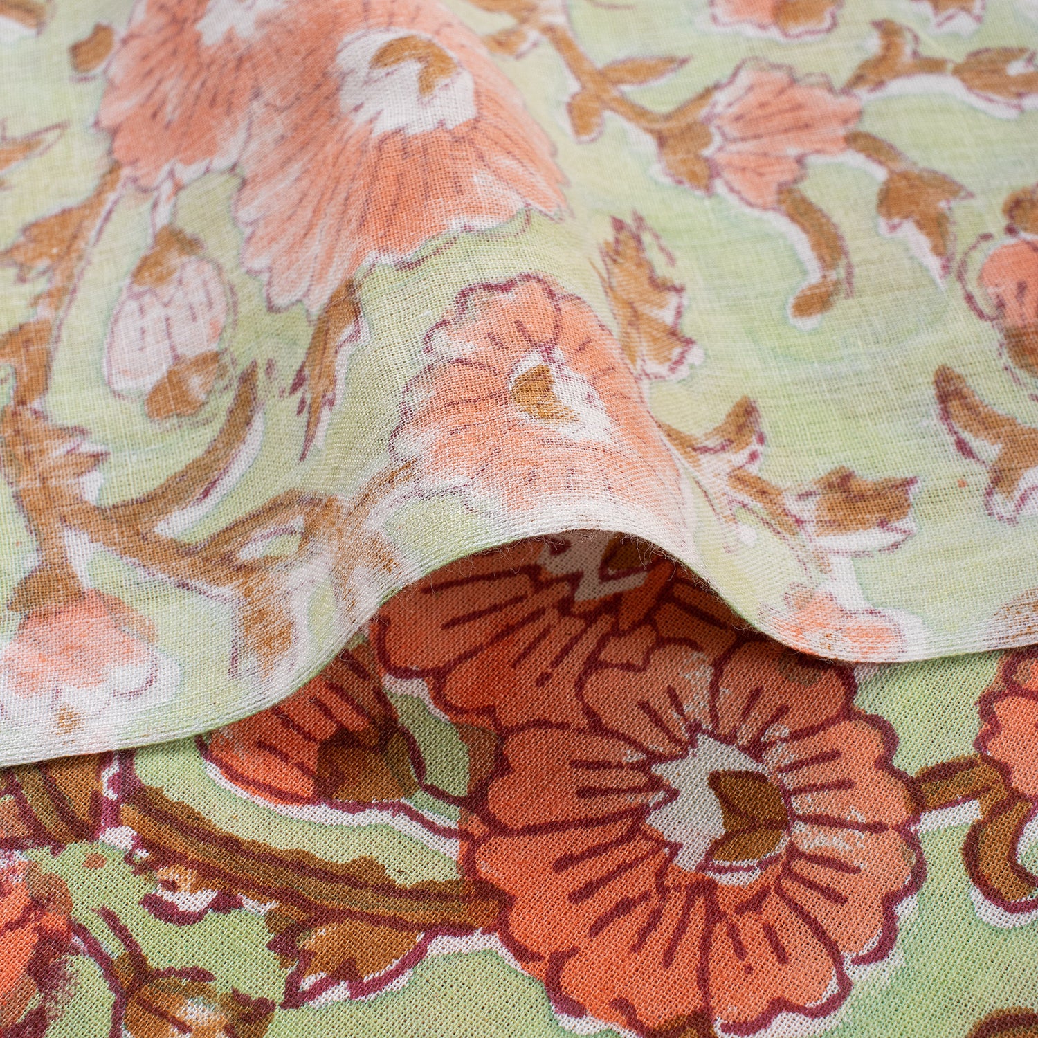 Stylish Handmade Floral Cotton Fabric in India