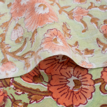 Stylish Handmade Floral Cotton Fabric in India