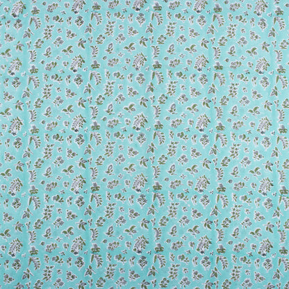 Leaf Indian Hand Block Printed Fabric by Yard