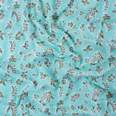 Leaf Indian Hand Block Printed Fabric by Yard