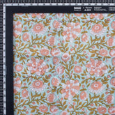 Multi Floral Handmde Printed Cotton Fabric