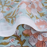 Multi Floral Handmde Printed Cotton Fabric