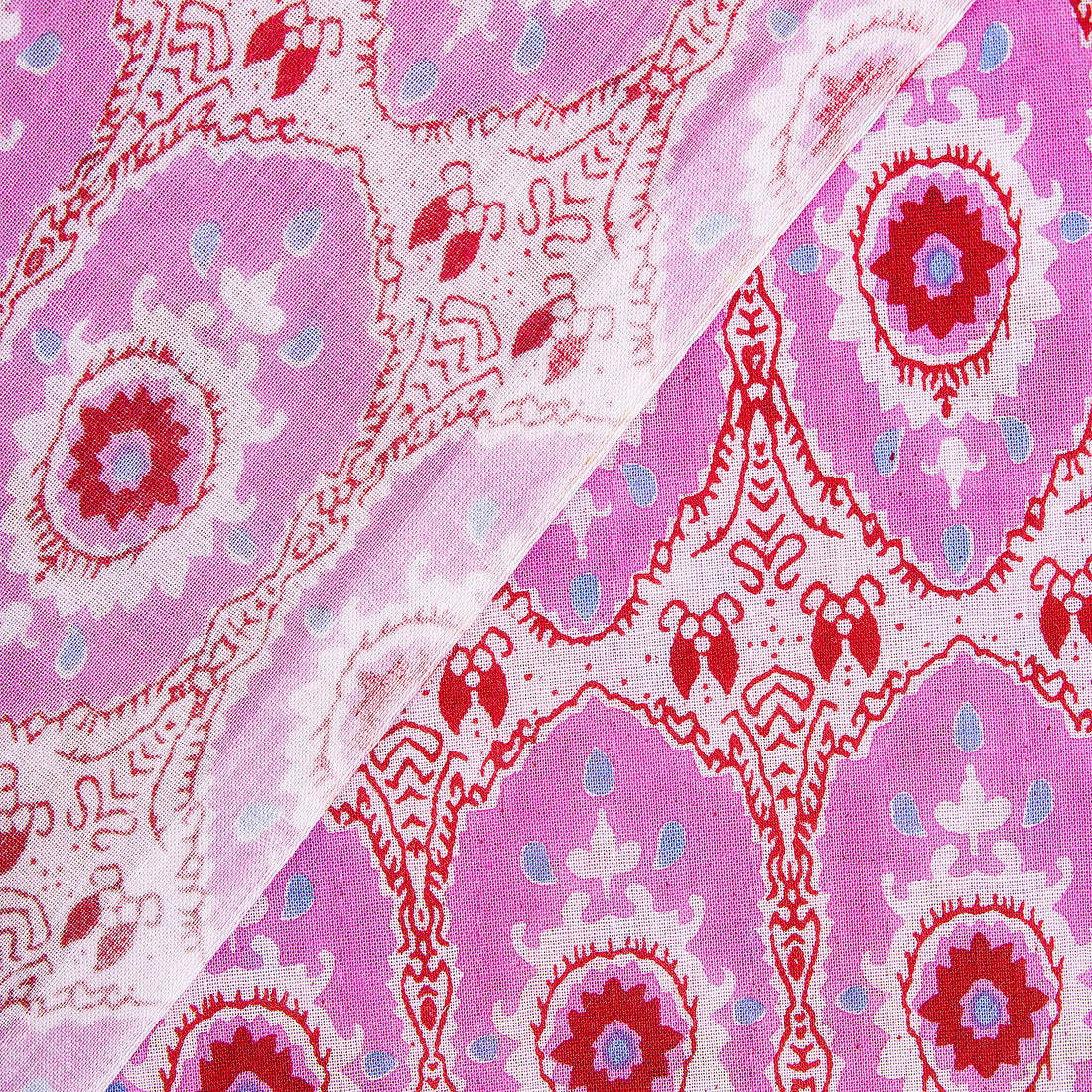 Block Printed Cotton Fabric