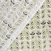 Multicolor Leaf Print Pure Cotton Jaipuri Fabric