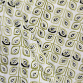 Multicolor Leaf Print Pure Cotton Jaipuri Fabric