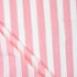 Indian Pink Stripe Hand Block Printed Running Fabric