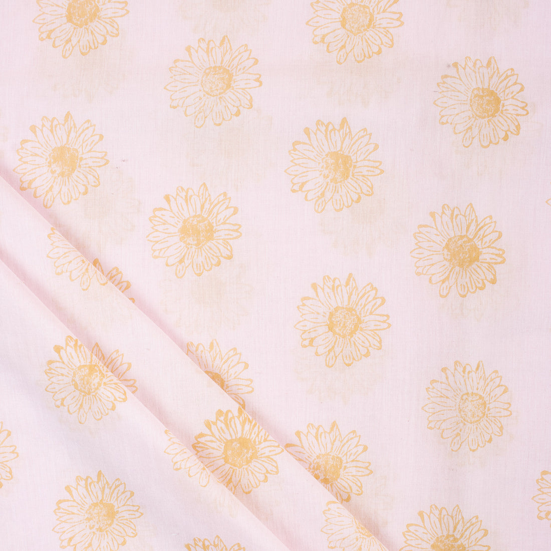 Beautiful Indian Floral Hand Block Printed Cotton Fabric