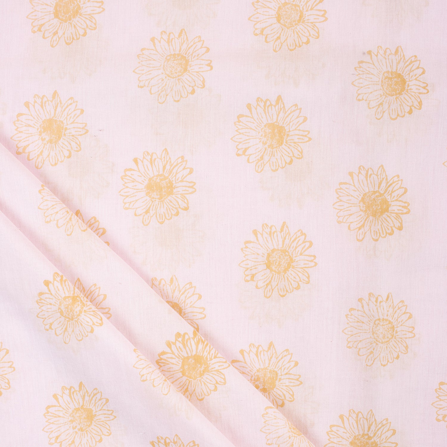 Beautiful Indian Floral Hand Block Printed Cotton Fabric