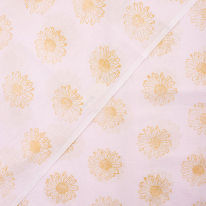 Beautiful Indian Floral Hand Block Printed Cotton Fabric