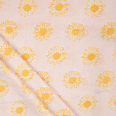 Floral Pure Cotton Hand Block Printed Fabric