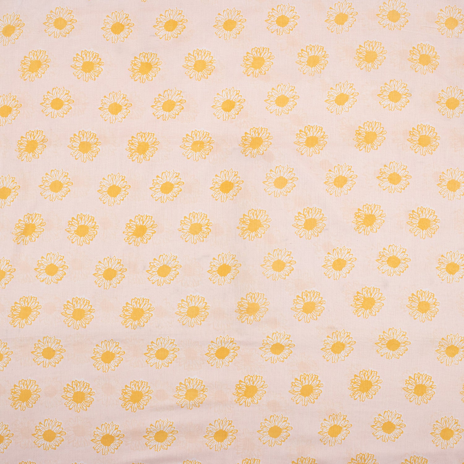 Floral Pure Cotton Hand Block Printed Fabric