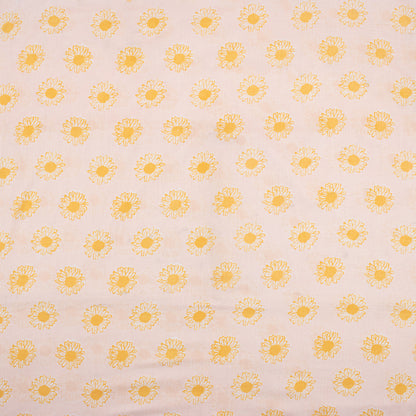 Floral Pure Cotton Hand Block Printed Fabric
