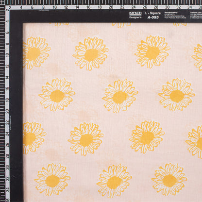 Floral Pure Cotton Hand Block Printed Fabric
