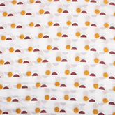 Sun Hand Block Printed Cotton Fabric by Yard