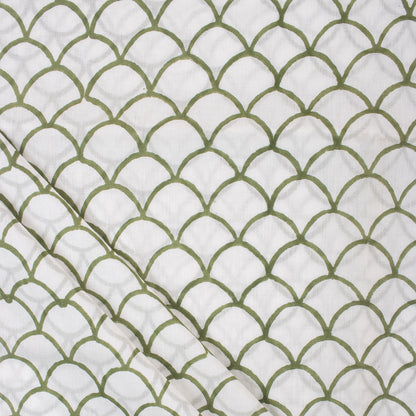 Online Handmade Geometric Hand Block Printed Fabric