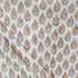 Sustainable Orange Floral Cotton Fabric - Indian Hand Block Print