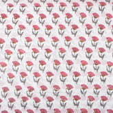 Premium Hand Block Printed Floral Cotton Fabric
