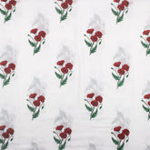 Organic Cotton Floral Hand Block Printed Fabric