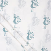 Blue Peacock Handmade Cotton Fabric