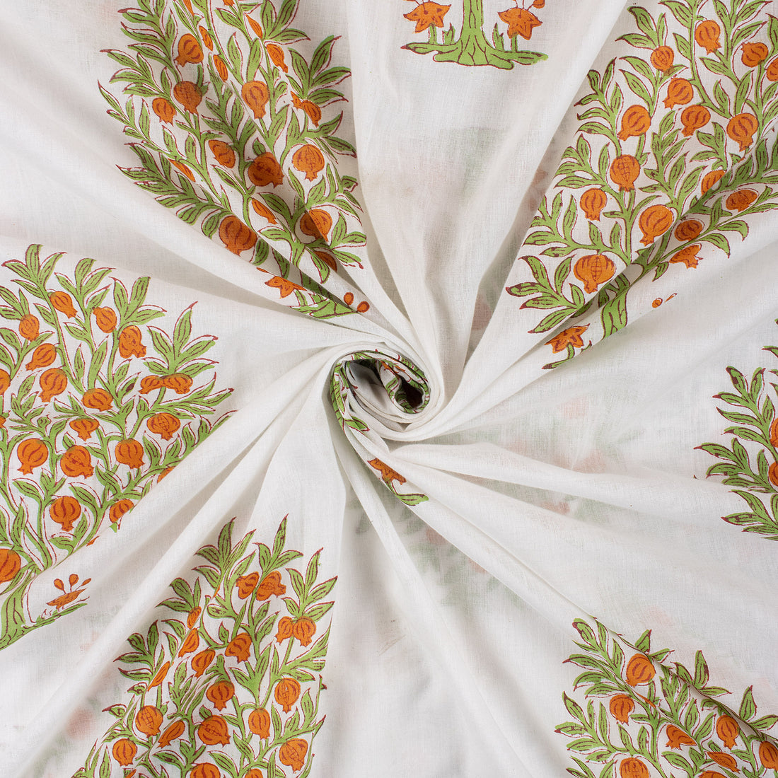Boota Print Indian Hand Block Cotton Cloth Fabric