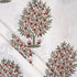 Red Tree Hand Block Printed Cotton Fabric by Yard