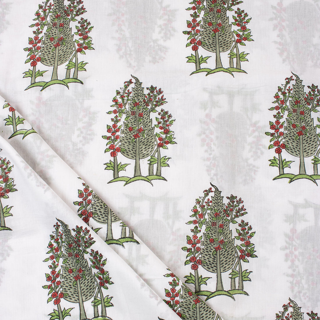 Indian Hand Block Printed Cotton Fabric