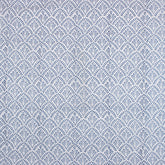 Blue Leaf Hand Block Printed Cotton Fabric