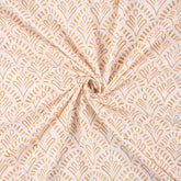 Best Mustard Yellow Hand Block Printed Soft Fabric