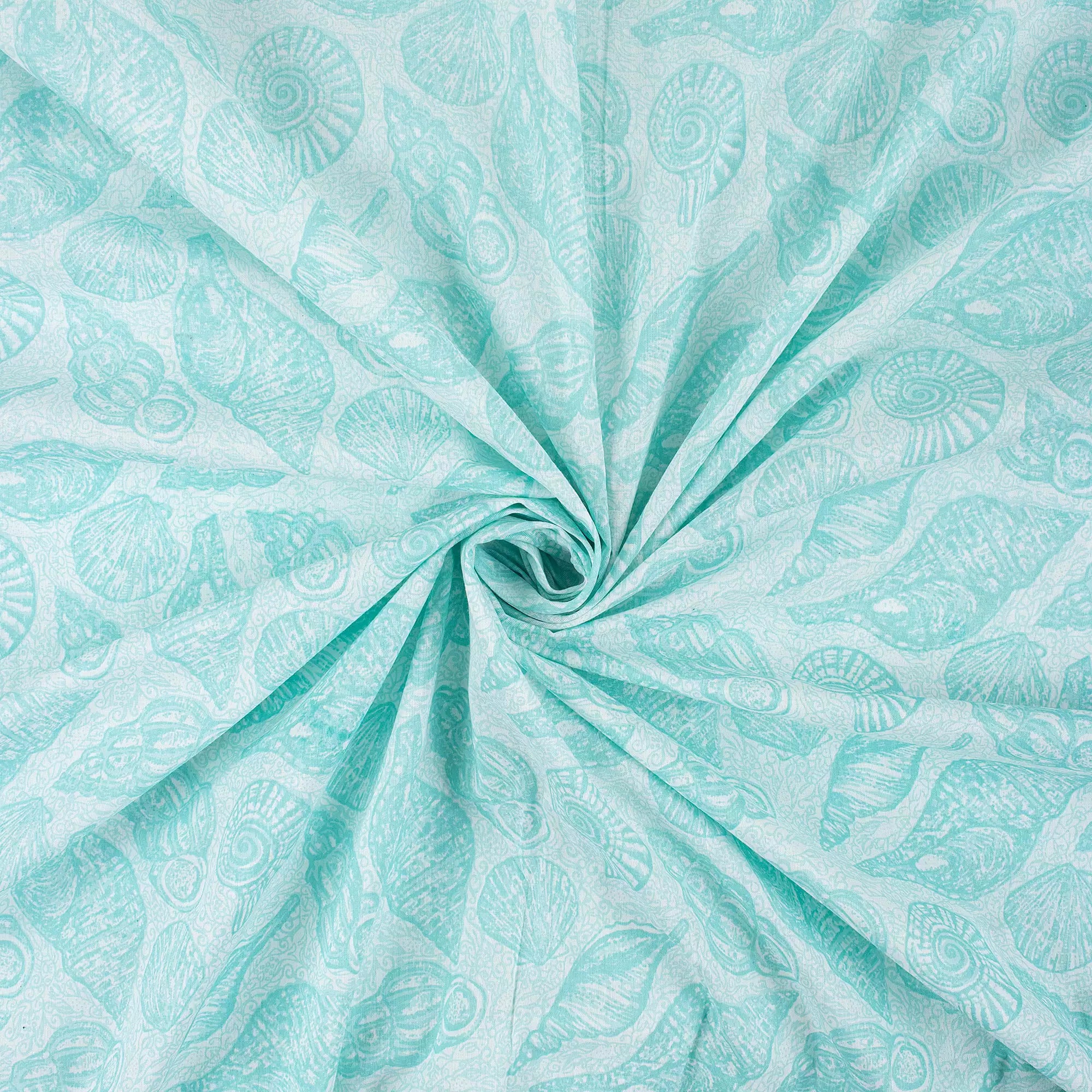 Hand Block Printed Green Leaf Organic Online