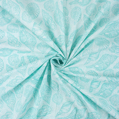 Hand Block Printed Green Leaf Organic Online