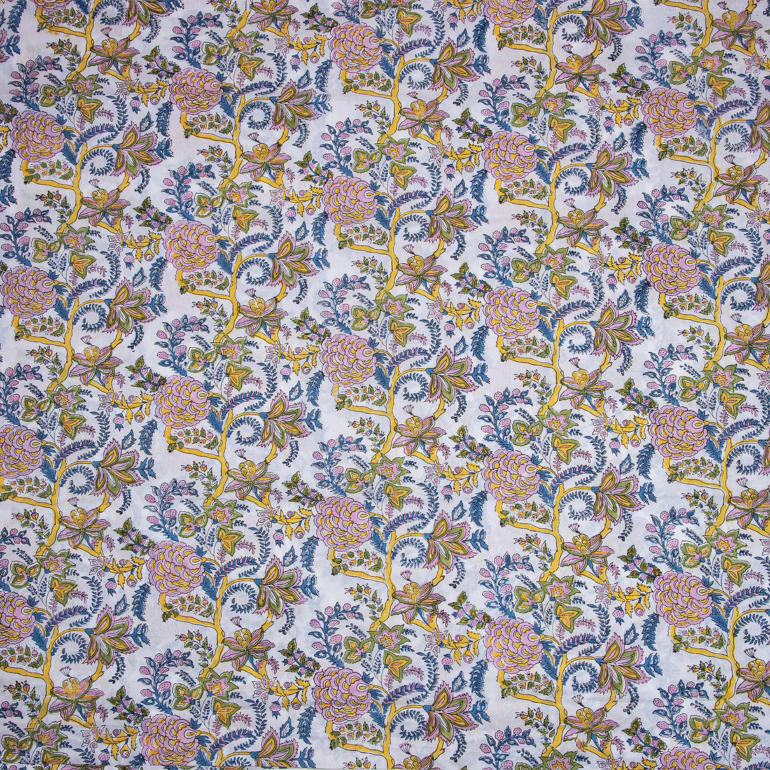 Multicolor Floral Print Cotton Cloth Material